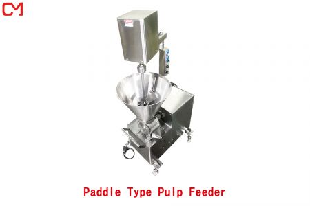 Paddle-type pulp feeder